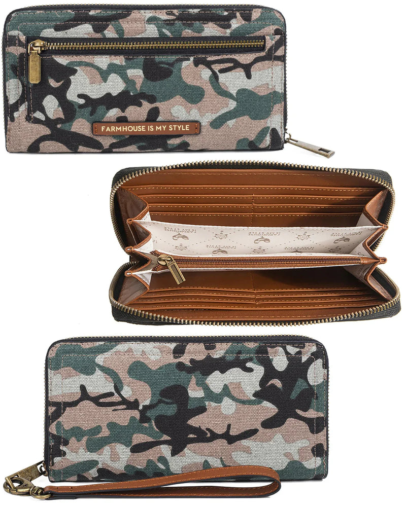 Russet Crossbody Camo Chic Bag and Wallet Bundle