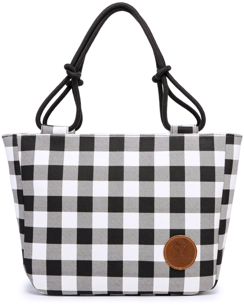 White Check Luxe Bag *BEST SELLER*