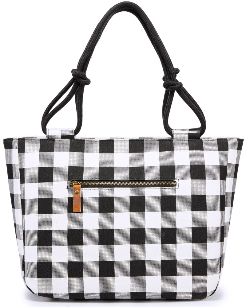 White Check Luxe Bag *BEST SELLER*