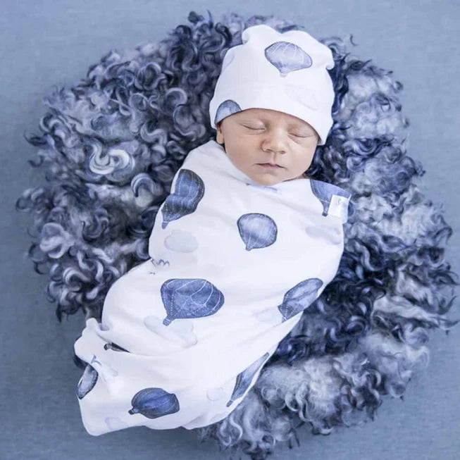 Cloud Chaser Snuggle Hunny Swaddle & Beanie Set