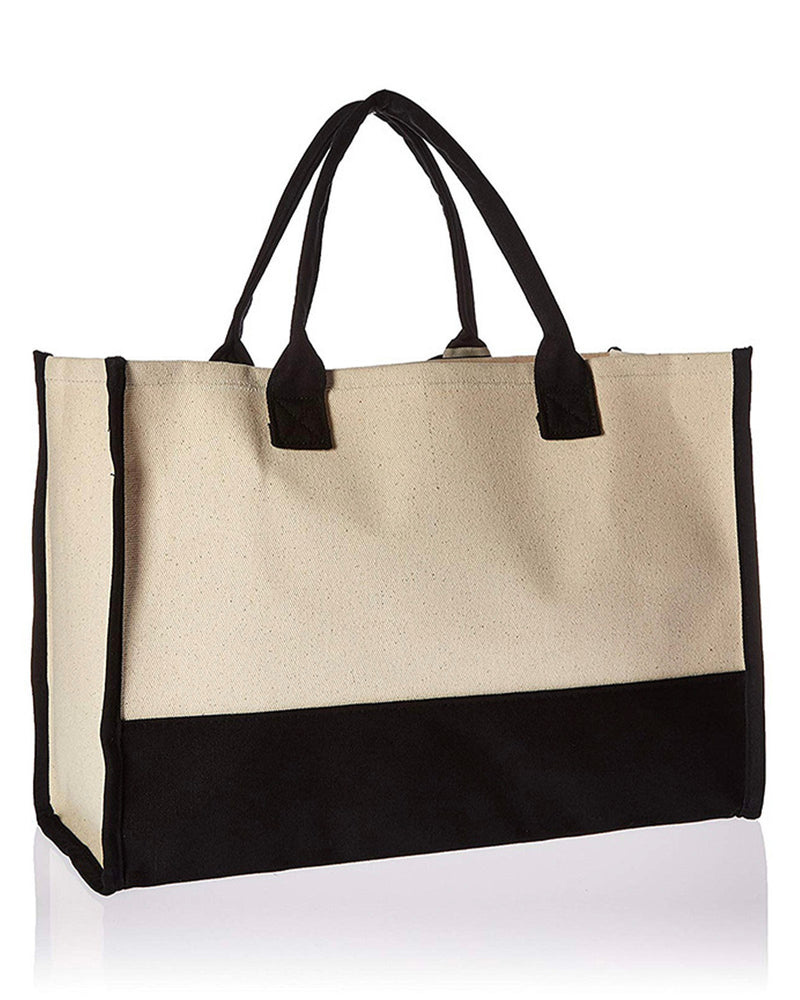 26 Letters Initial Canvas Tote Bag