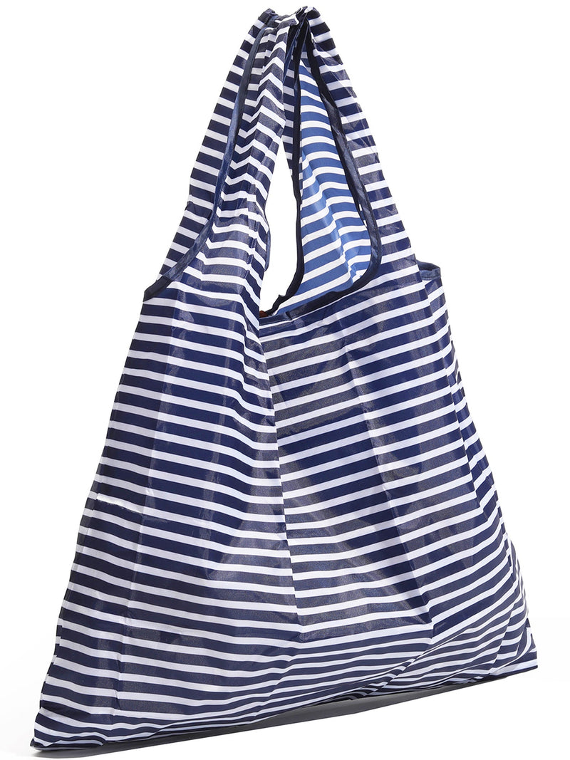 Navy Stripe Reusable Bag