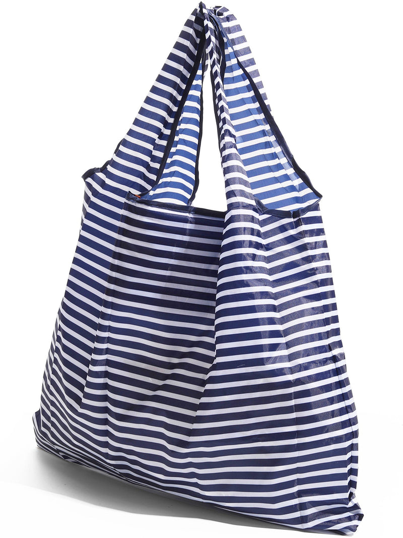 Navy Stripe Reusable Bag