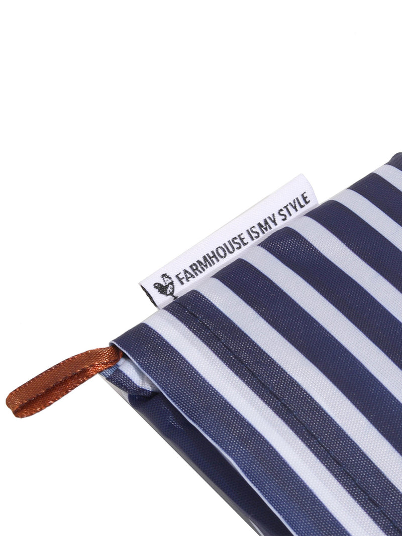 Navy Stripe Reusable Bag