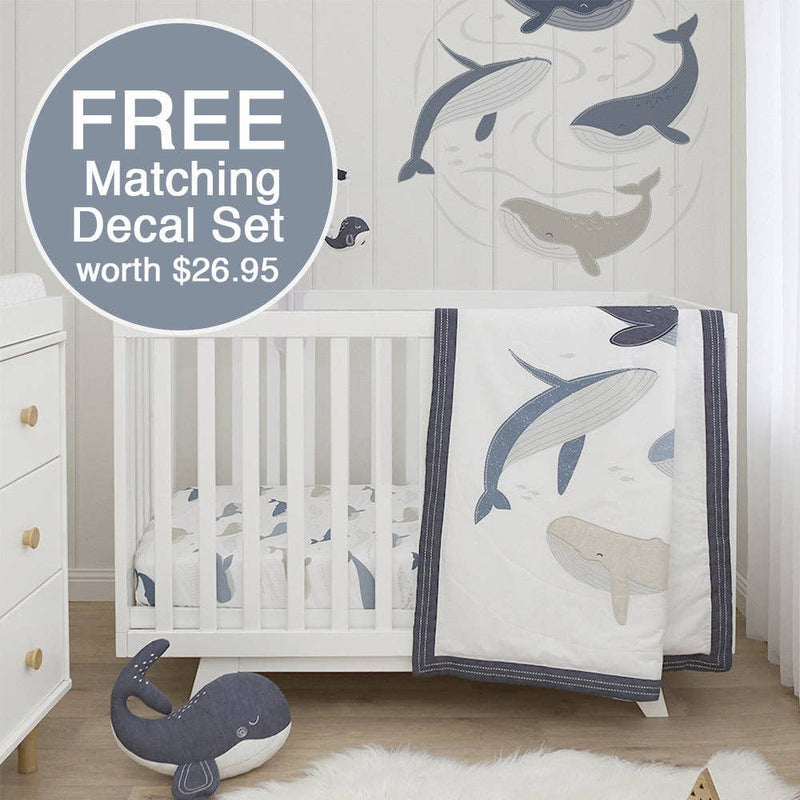 4-piece Nursery Set - Oceania + Free matching decal set