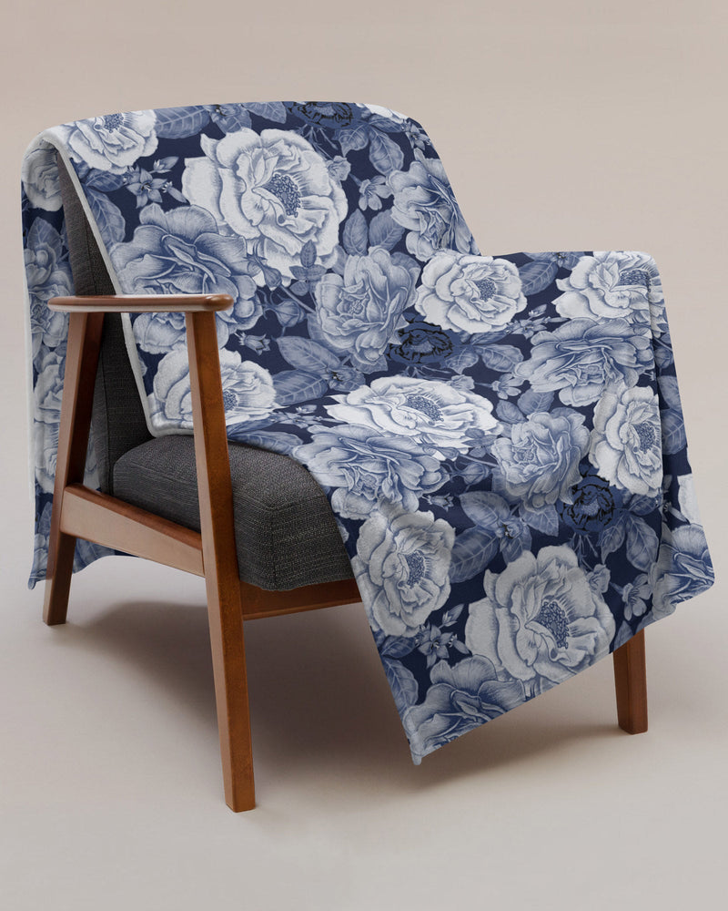 Denim Floral Bonfire Blanket