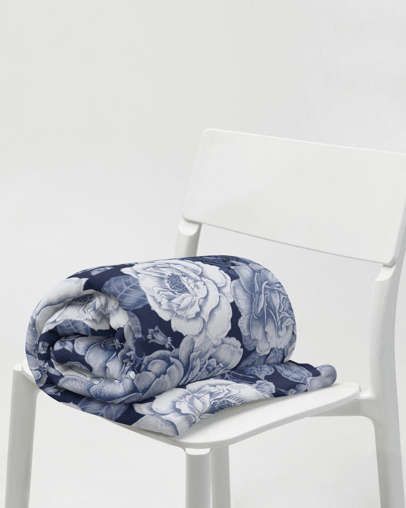 Denim Floral Bonfire Blanket