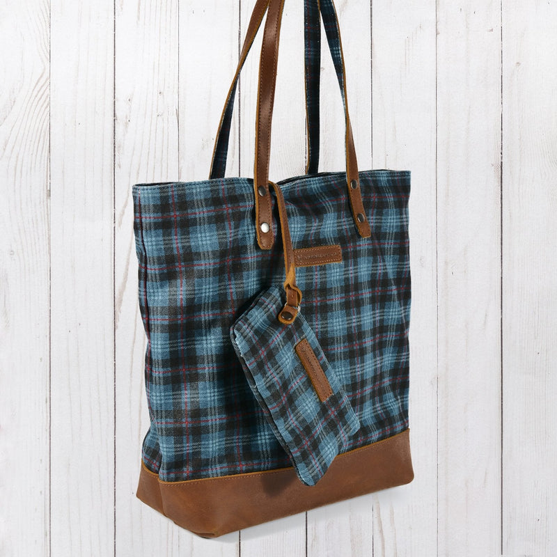 Campfire Plaid Tote Bag