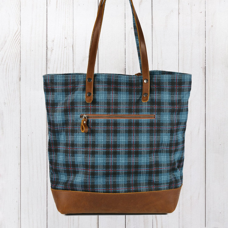 Campfire Plaid Tote Bag