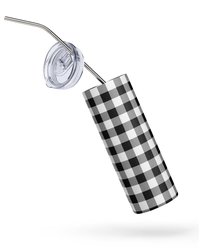 Black & White Buffalo Check Luxe Cabin Cup