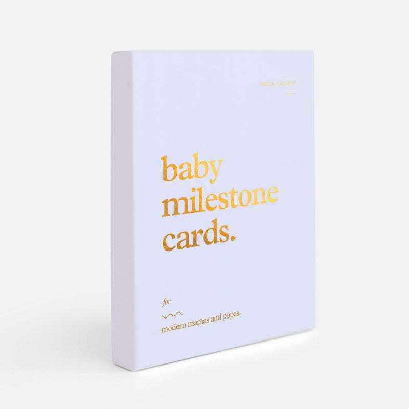 Fox & Fallow Baby Milestone Cards Blue