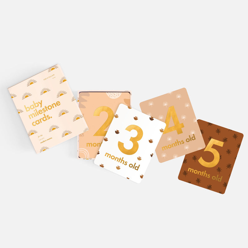 Fox & Fallow Baby Milestone Cards Boho