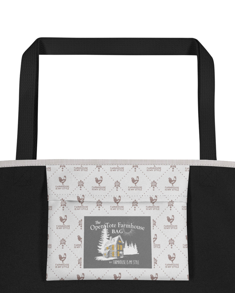 Country Romance Open Tote Bag