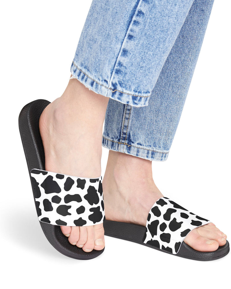 Cowhide Flipside Slides