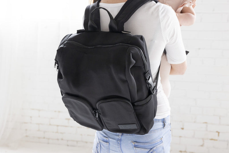 Neoprene Nappy Bag - Black FACTORY SECOND