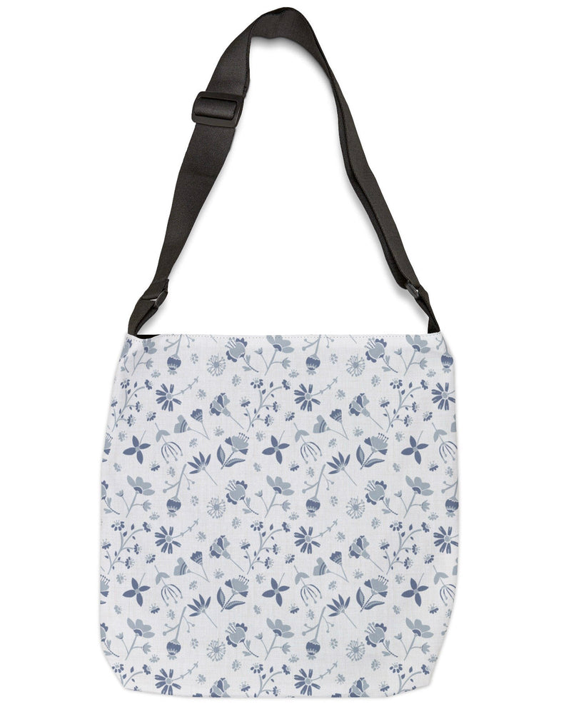 Pressed Flowers Open Tote Crossbody