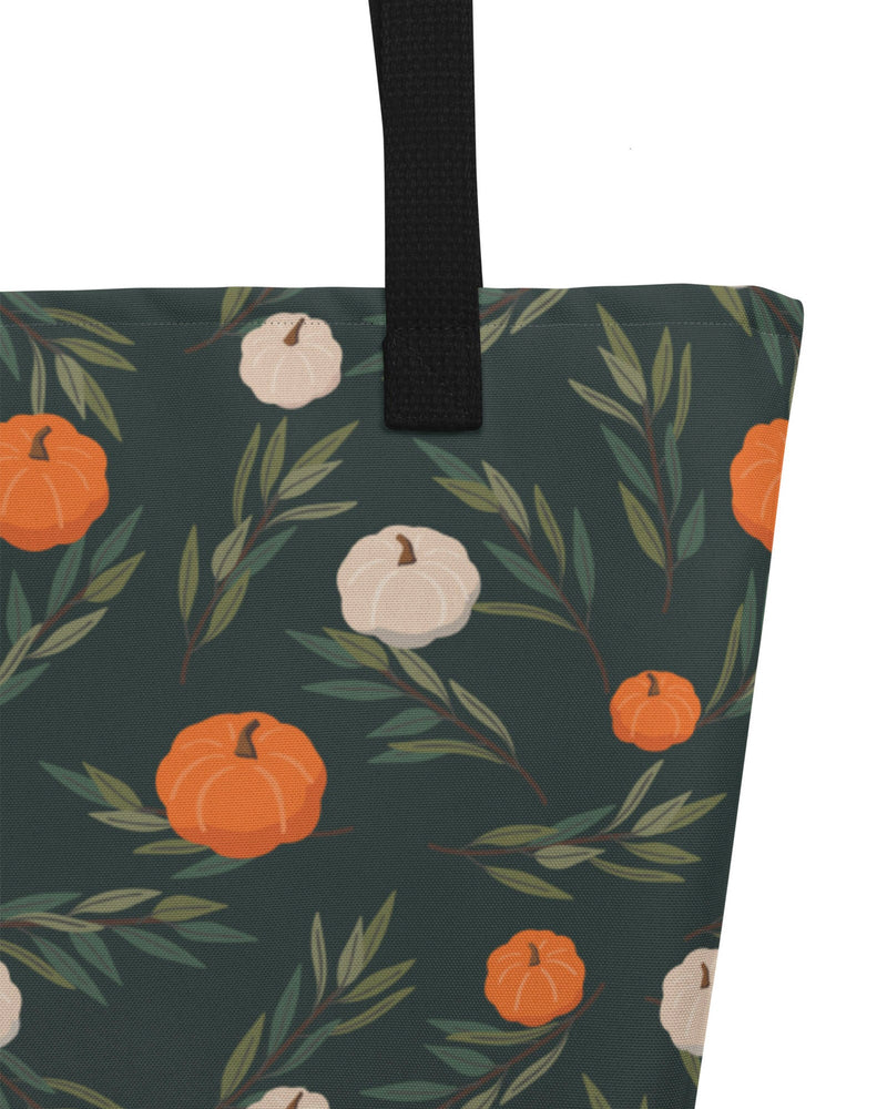 Pumpkin Forest Open Tote Bag