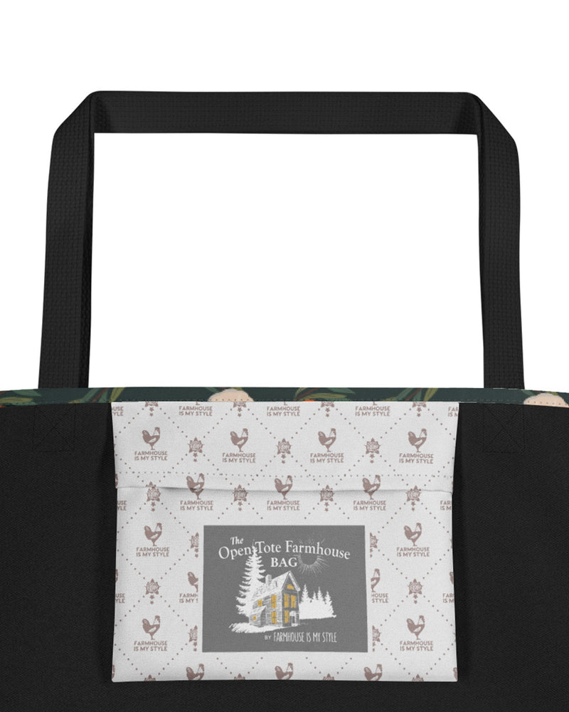 Pumpkin Forest Open Tote Bag