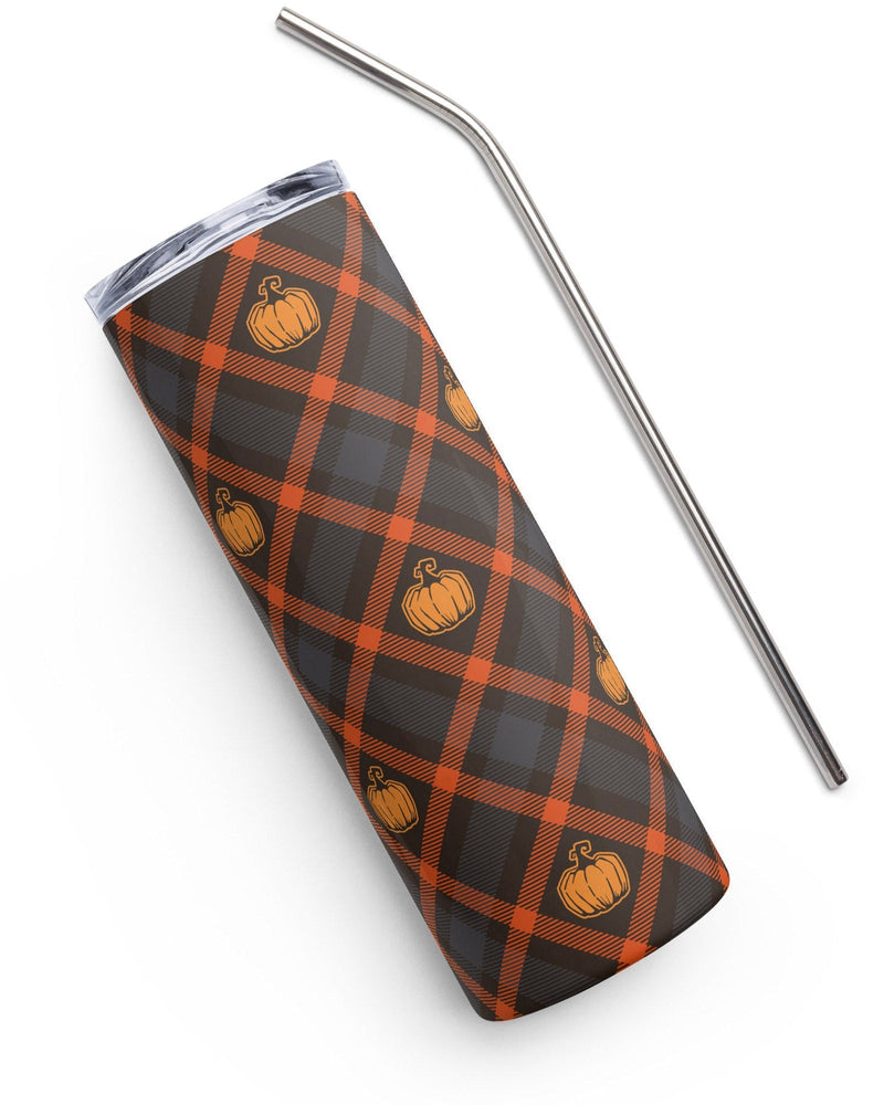 Pumpkin Plaid Luxe Cabin Cup