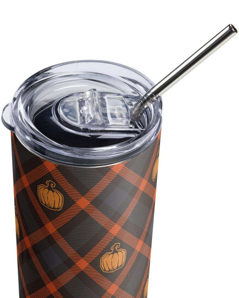 Pumpkin Plaid Luxe Cabin Cup