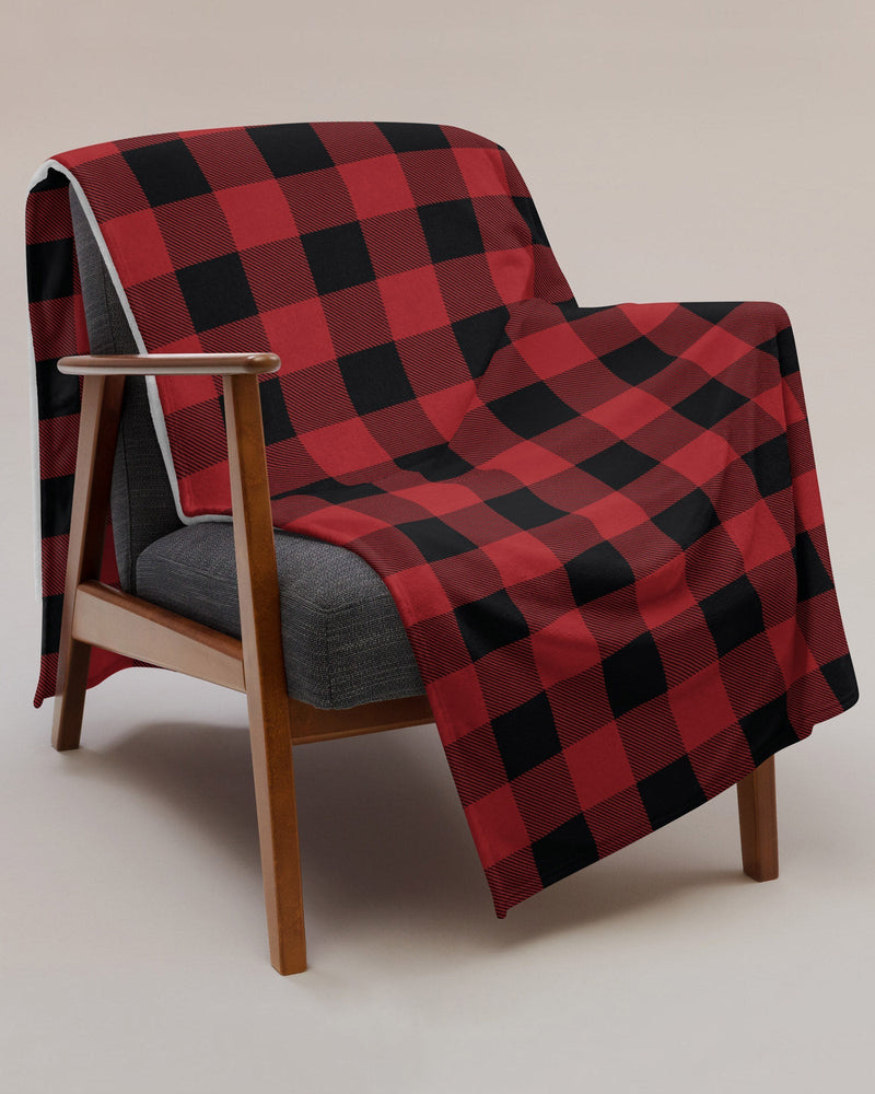 Red Buffalo Check Bonfire Blanket