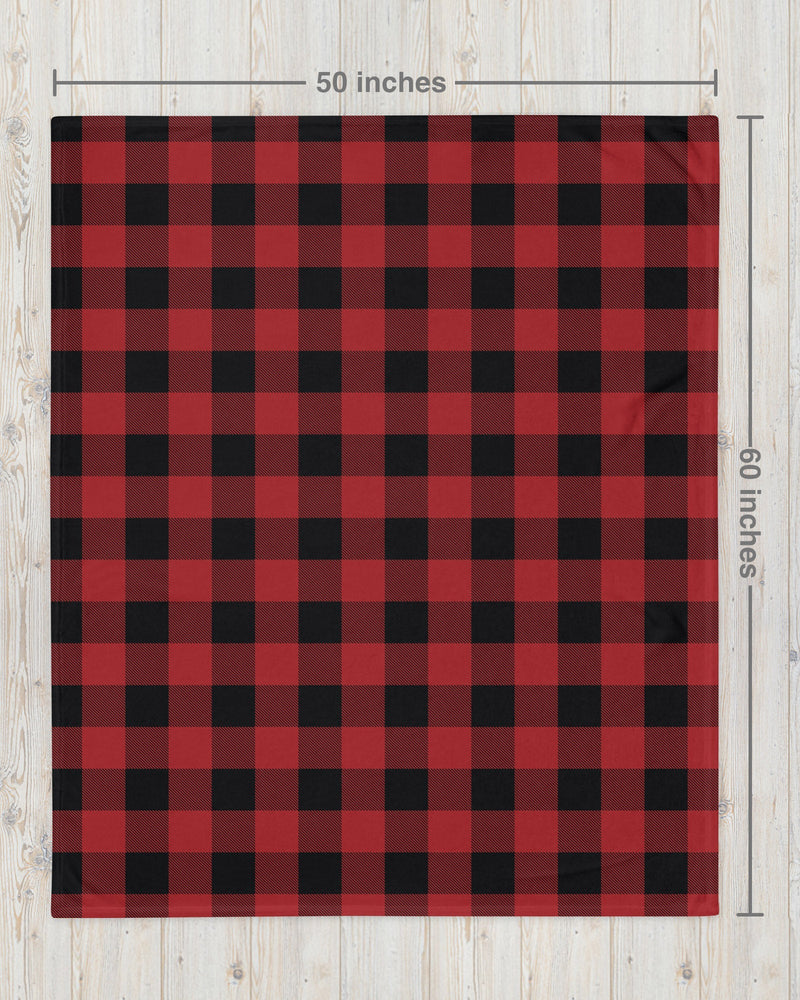 Red Buffalo Check Bonfire Blanket