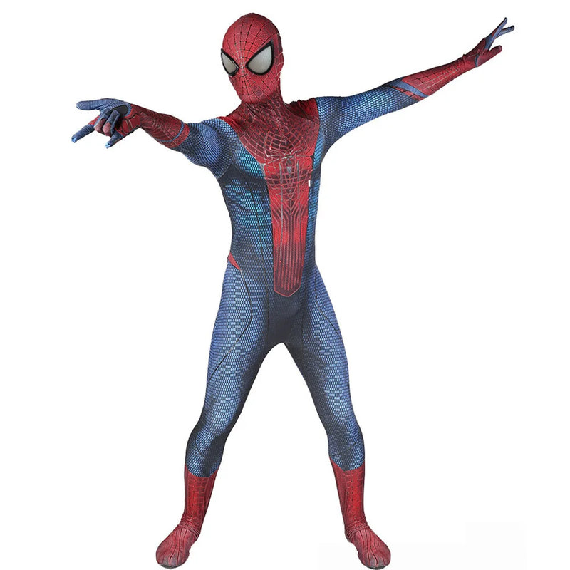 Amazing Spiderman Boys Costume Cosplay Original 3D Printed Spandex Superhero Costume Halloween Fullbody Zenzai Suit Adult Kids