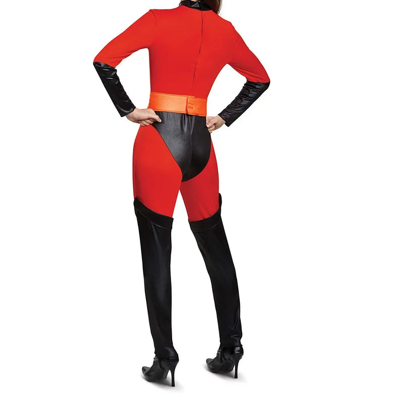 The Incredibles Costume Man Women Kids Incredibles Adult Child Red Jumpsuit Bodysuit Mask Suit Halloween Party Costumes