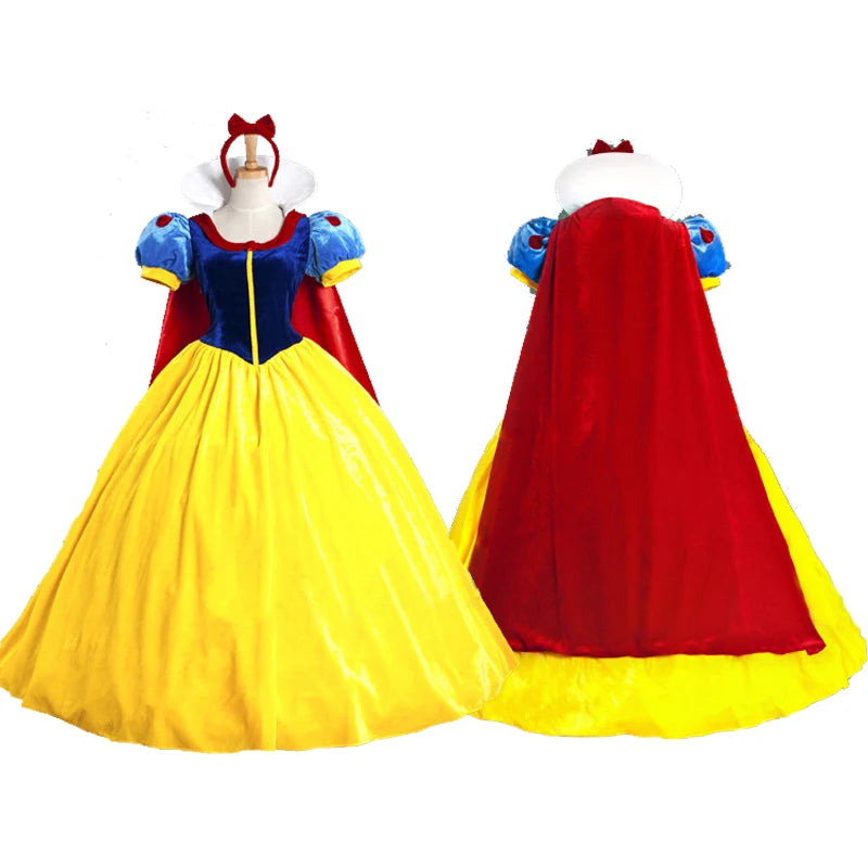 Anime clothing Adult Cosplay Dress Cinderella Costume Snow White Princess Dress Stage clothes Halloween Fancy Dress Ball Gown