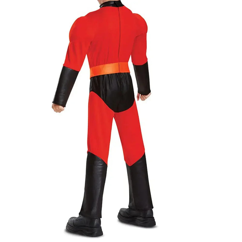 The Incredibles Costume Man Women Kids Incredibles Adult Child Red Jumpsuit Bodysuit Mask Suit Halloween Party Costumes