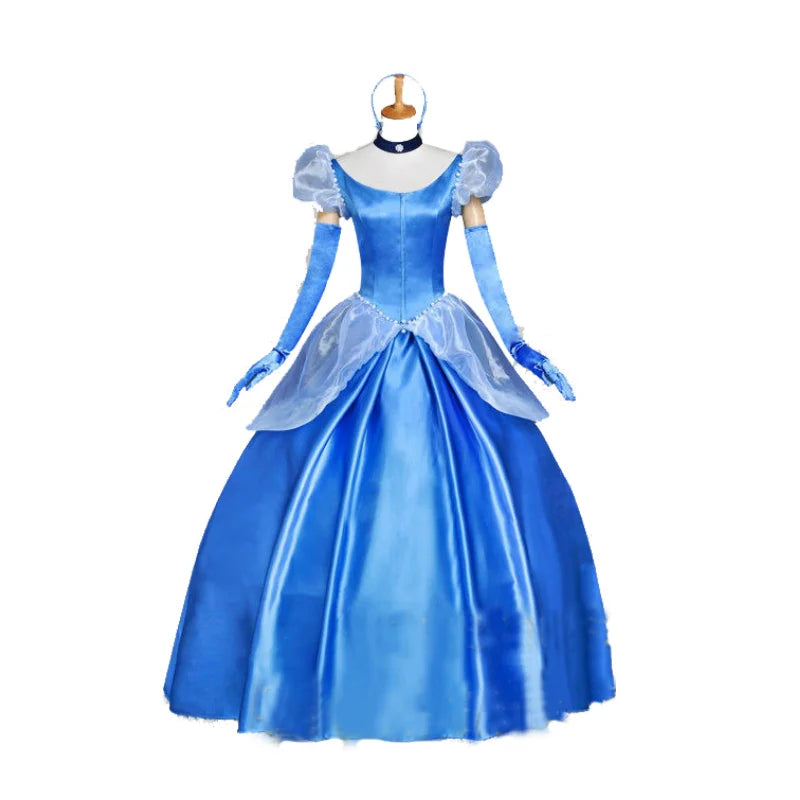 Anime clothing Adult Cosplay Dress Cinderella Costume Snow White Princess Dress Stage clothes Halloween Fancy Dress Ball Gown