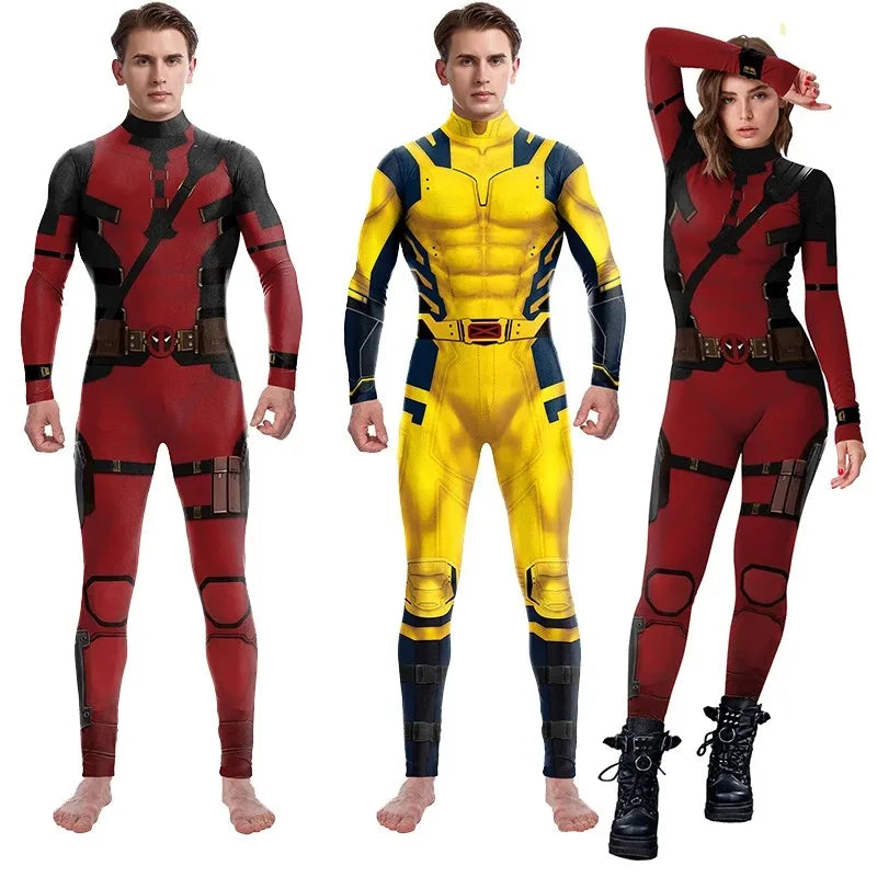 Superhero Wolverine Deadpool Cosplay Jumpsuit Wolverine Cosplay Costume Men Women Zenti James Howlett Halloween Party Bodysuit