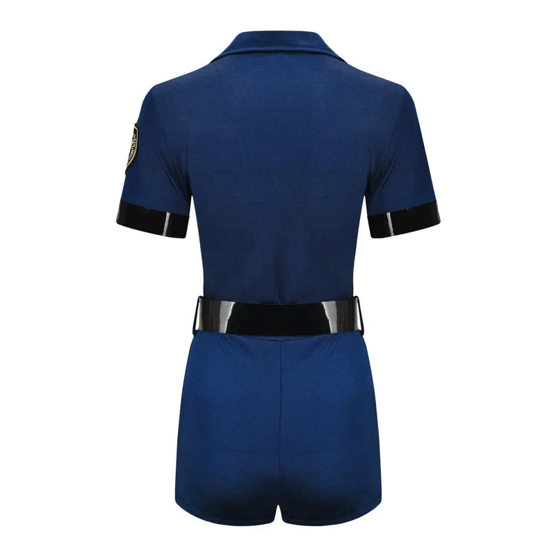 S-XXL Halloween Sexy Female Cop Police Officer Uniform Policewomen Costume Adult Women Police Cosplay Fancy Dress