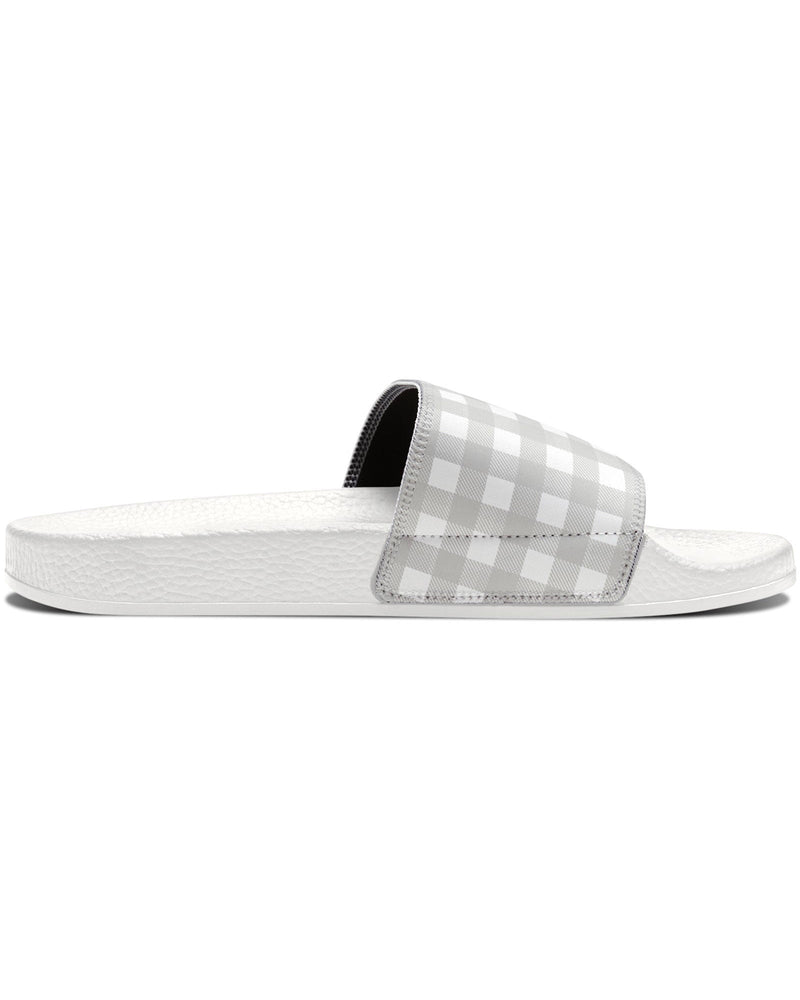 Smoky Gray Check Flipside Slides