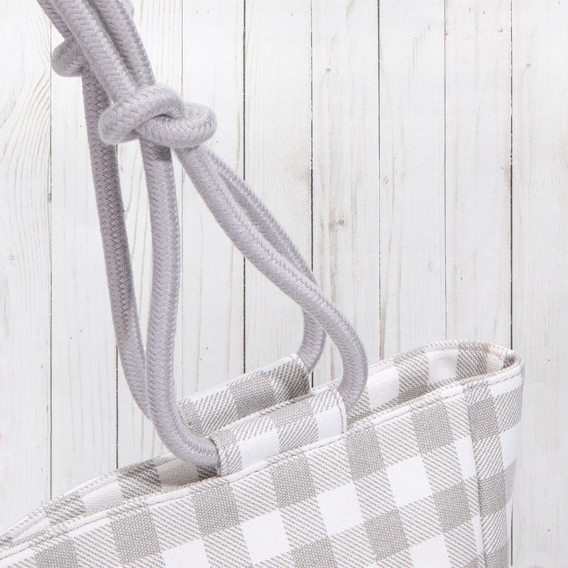 Smoky Gray Check Bag