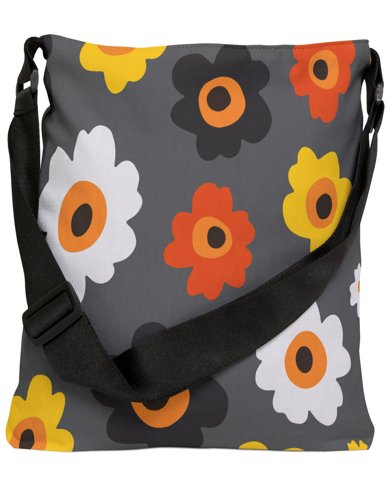 Summer Blooms Open Tote Crossbody