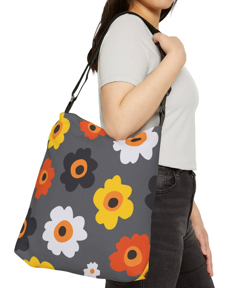 Summer Blooms Open Tote Crossbody