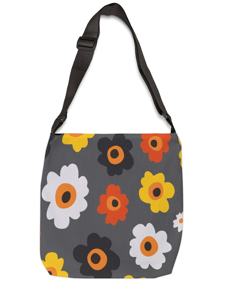 Summer Blooms Open Tote Crossbody