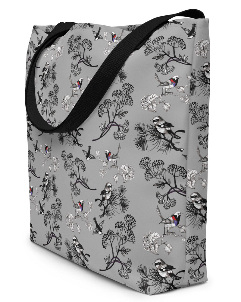 Winter Bird Open Tote Bag