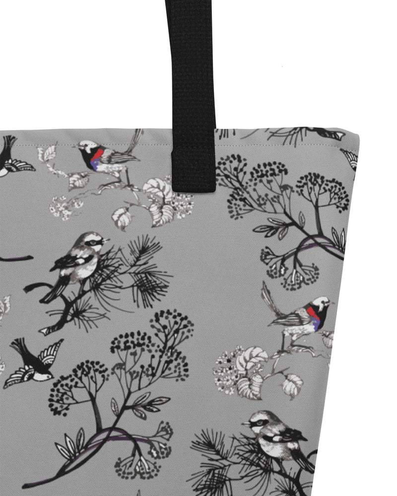 Winter Bird Open Tote Bag