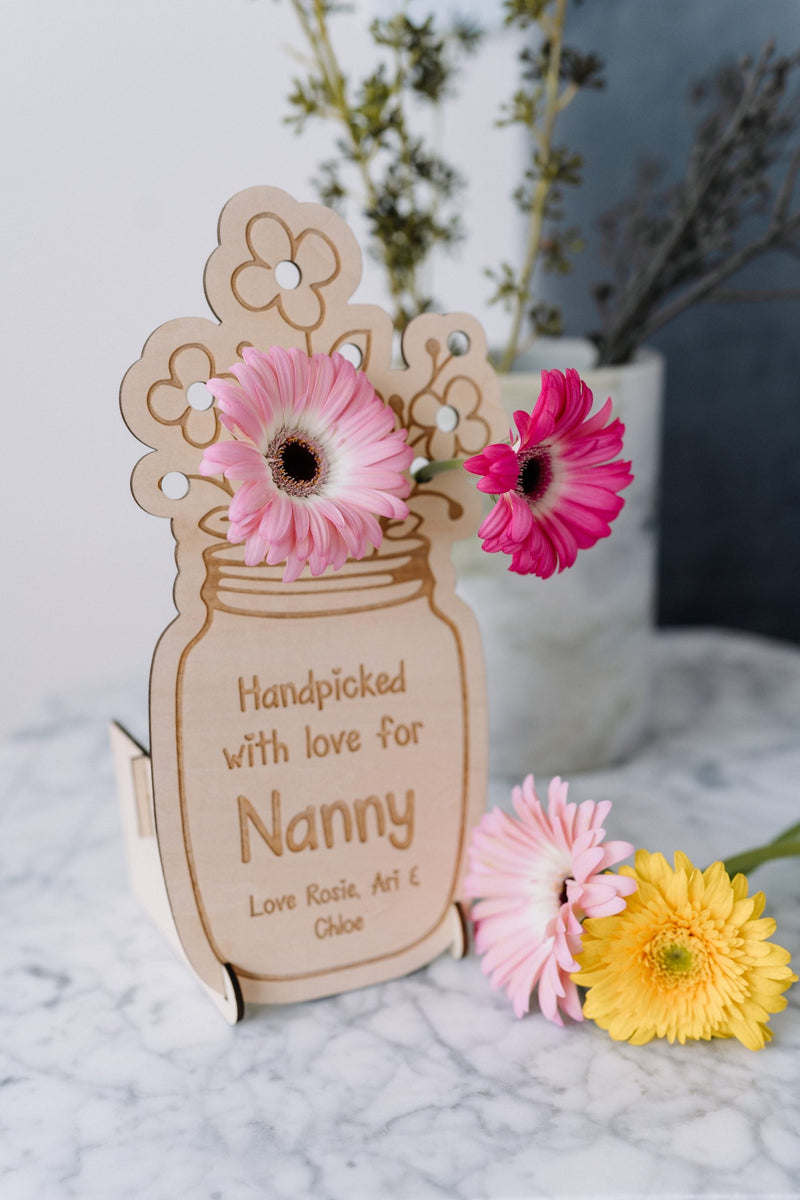 Flowers Jar Sign