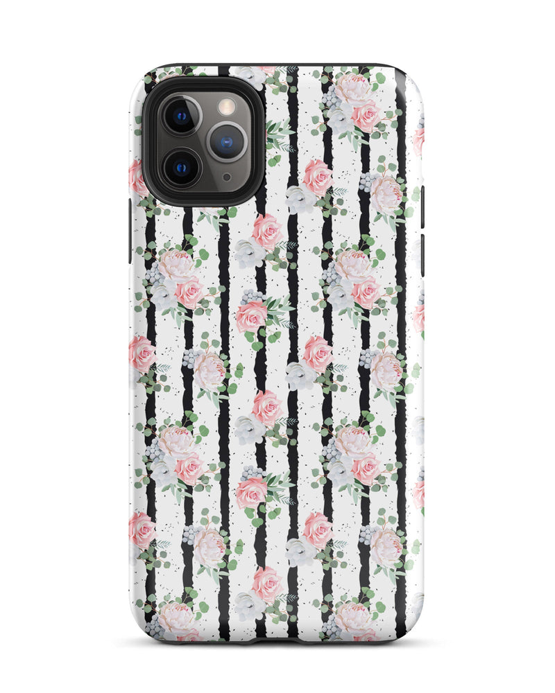 Black White and Blooms Cabin Case for iPhone®