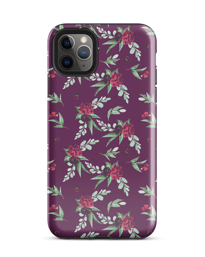 Cranberry Floral Cabin Case for iPhone®