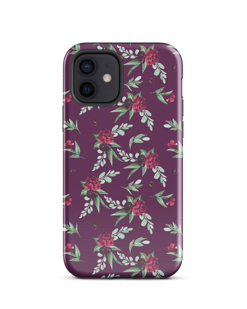 Cranberry Floral Cabin Case for iPhone®