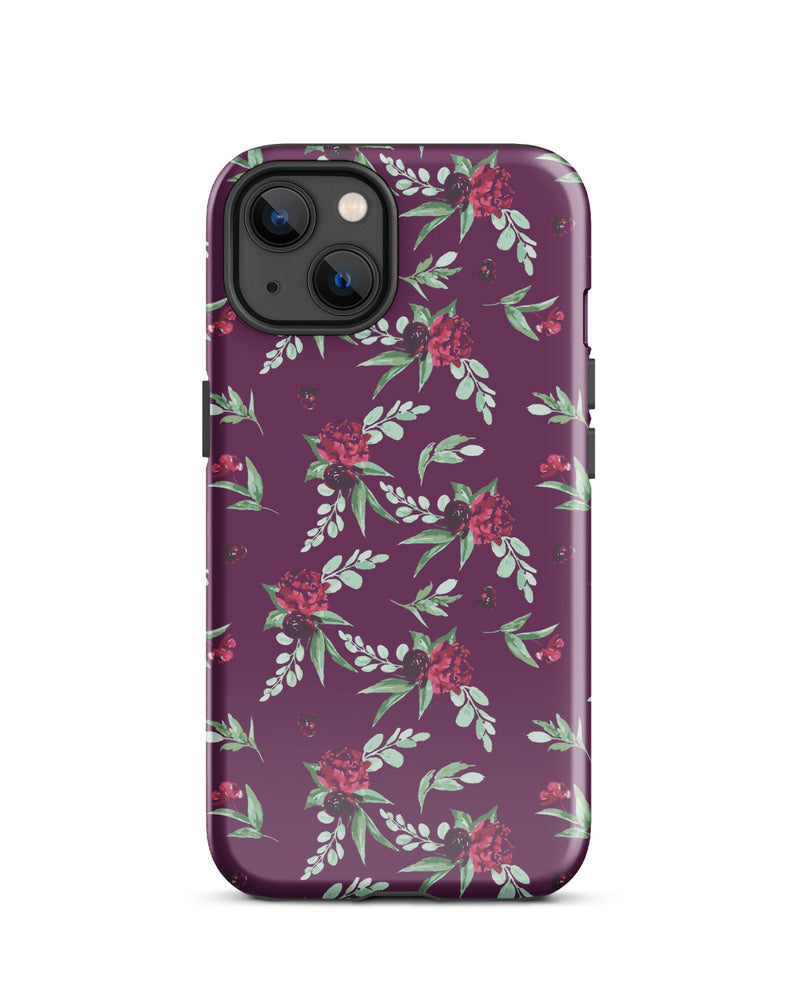 Cranberry Floral Cabin Case for iPhone®