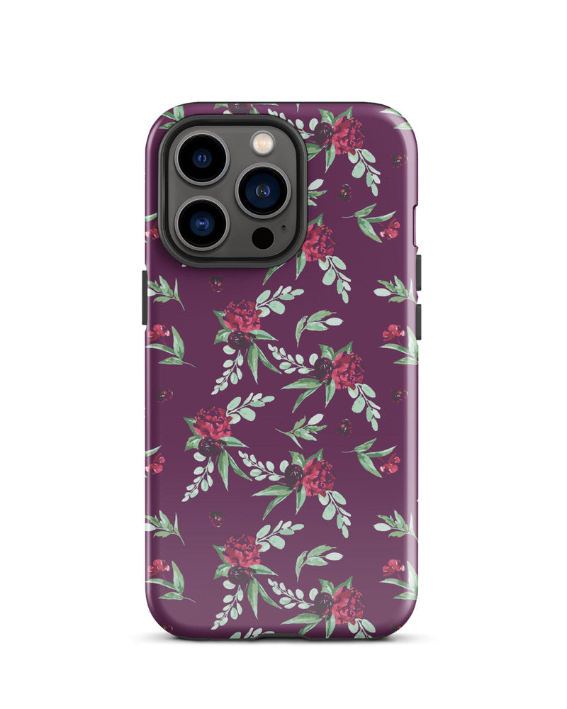 Cranberry Floral Cabin Case for iPhone®