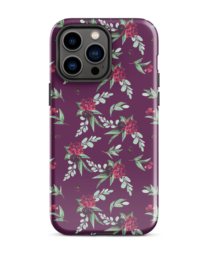 Cranberry Floral Cabin Case for iPhone®