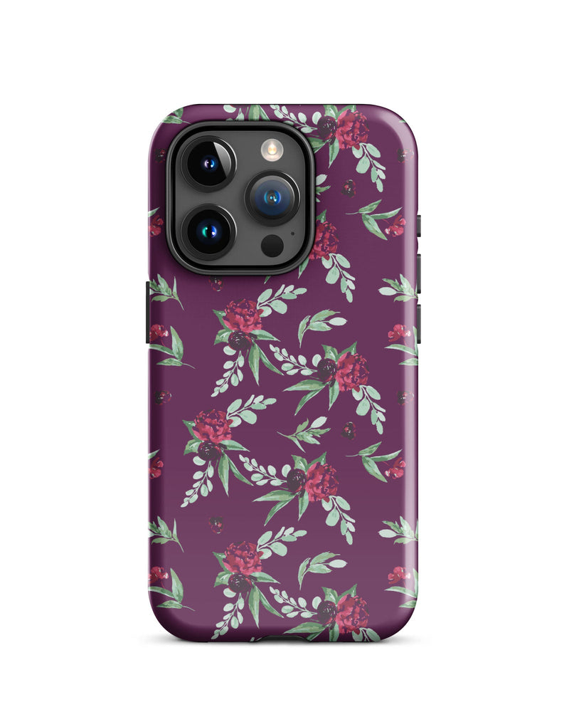 Cranberry Floral Cabin Case for iPhone®