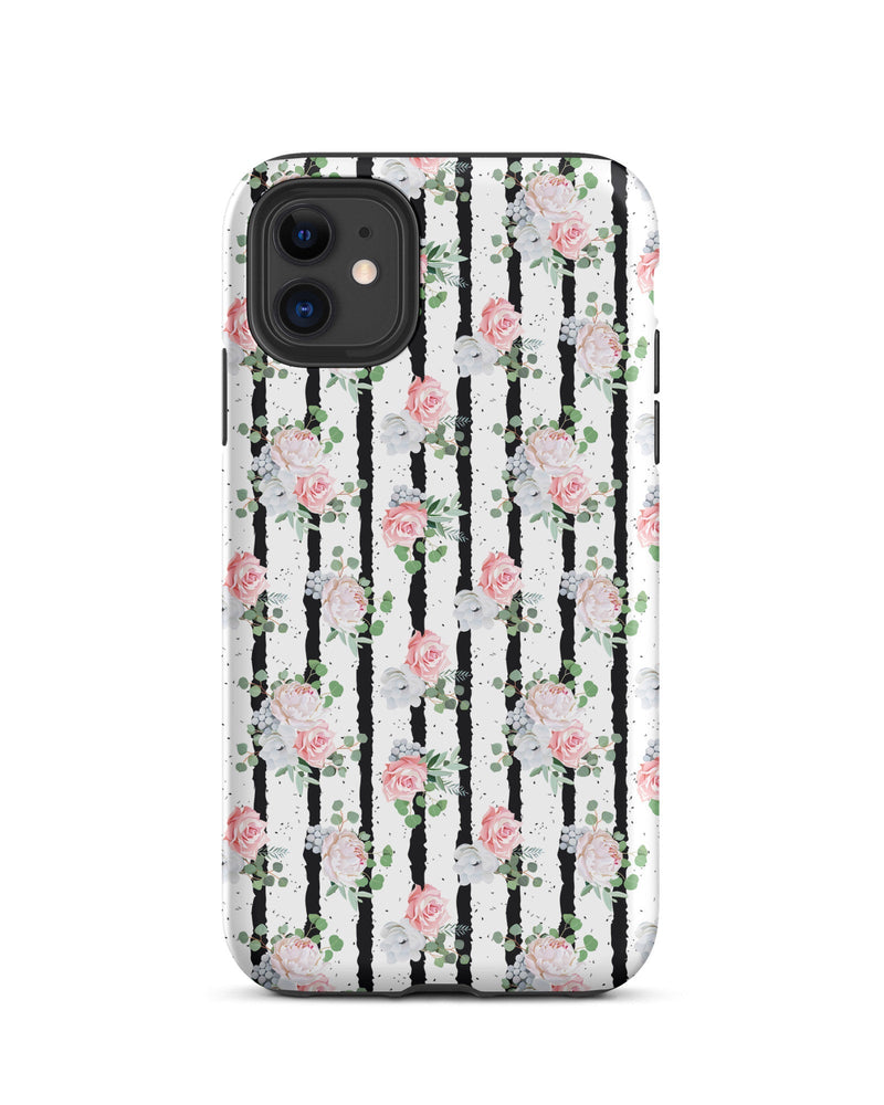 Black White and Blooms Cabin Case for iPhone®