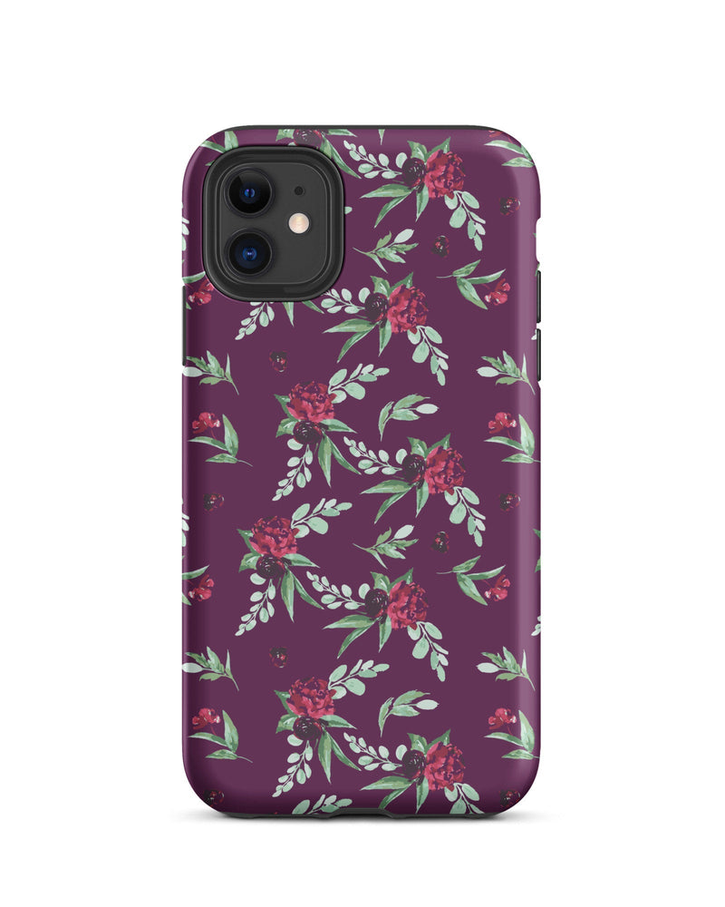 Cranberry Floral Cabin Case for iPhone®